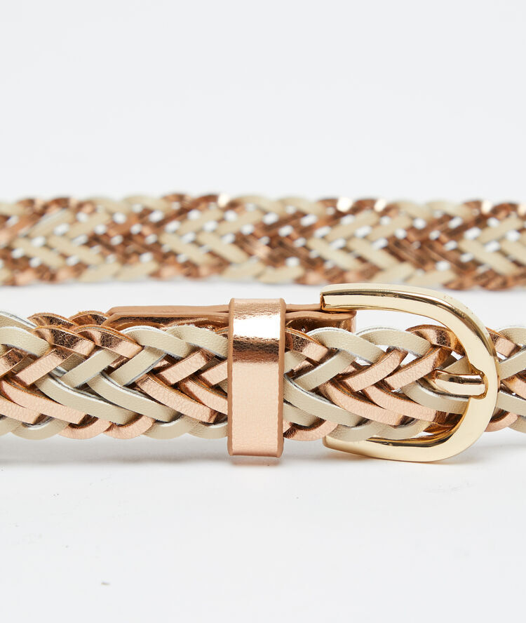 Ceinture tressée paille.