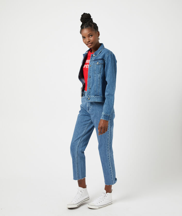 Veste en jean stone.
