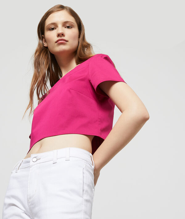Crop top dos boutonné Crop top dos boutonné
