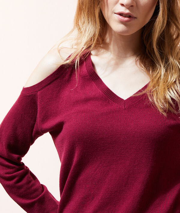 Pull col v asymétrique Pull col v asymétrique