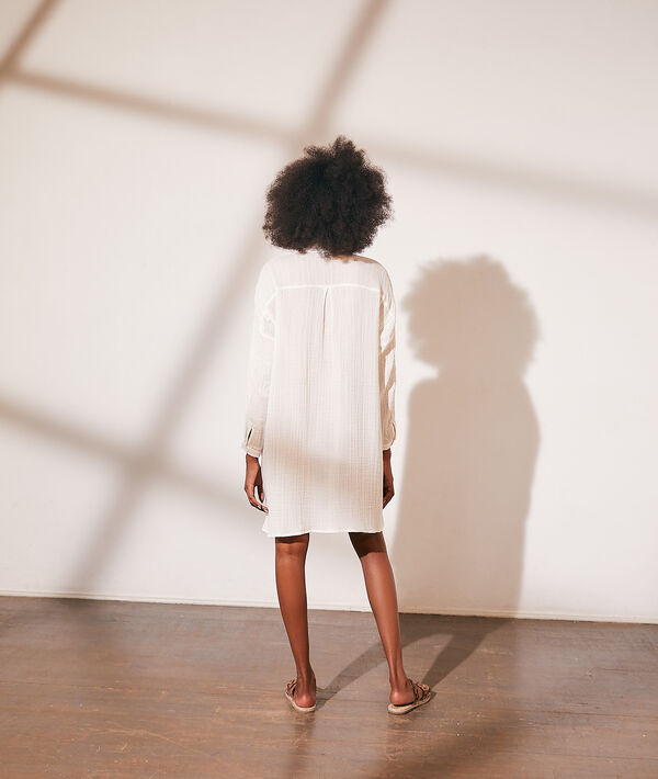 Robe chemise en gaze de coton Robe chemise en gaze de coton