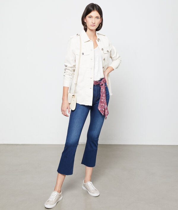 Jean flare ceinturé Jean flare ceinturé