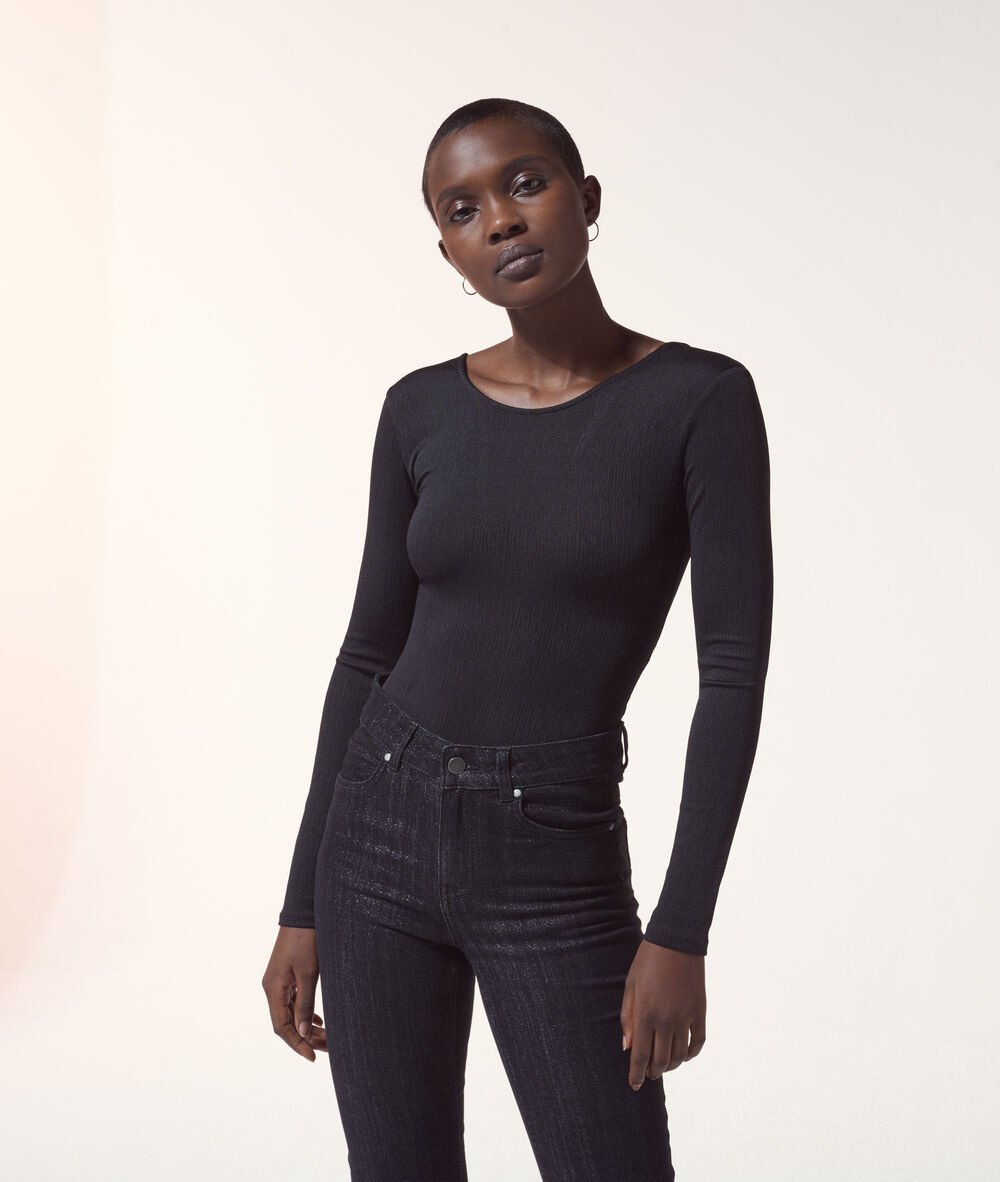 Body dos ouvert noir.