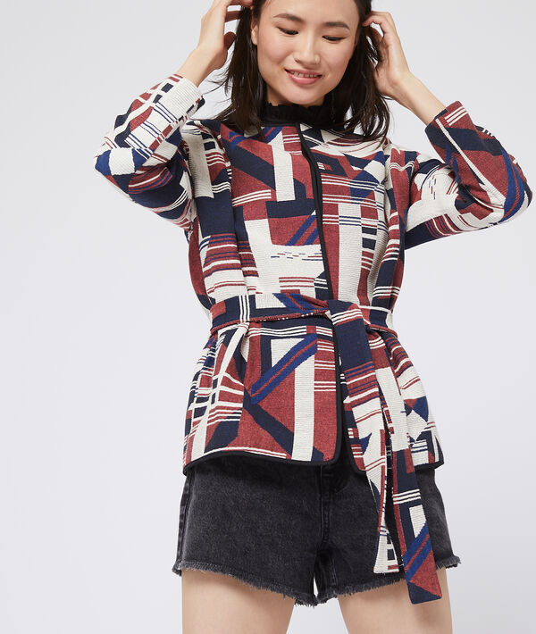 Veste à imprimé jacquard Veste à imprimé jacquard