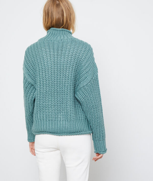 Pull col roulé en grosse maille Pull col roulé en grosse maille