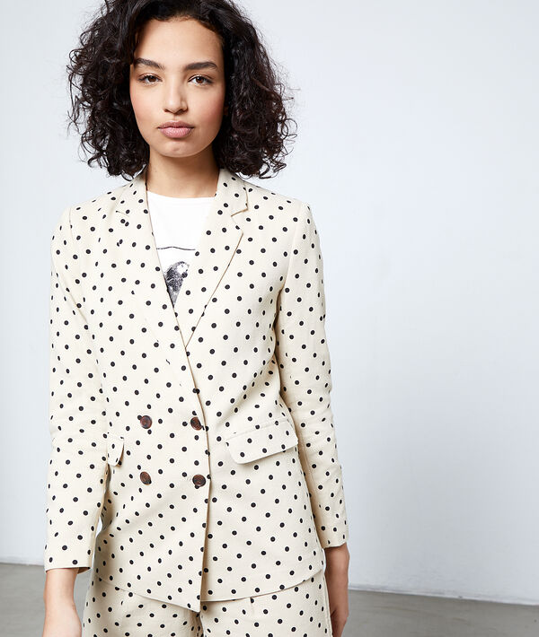 Veste de tailleur à pois Veste de tailleur à pois