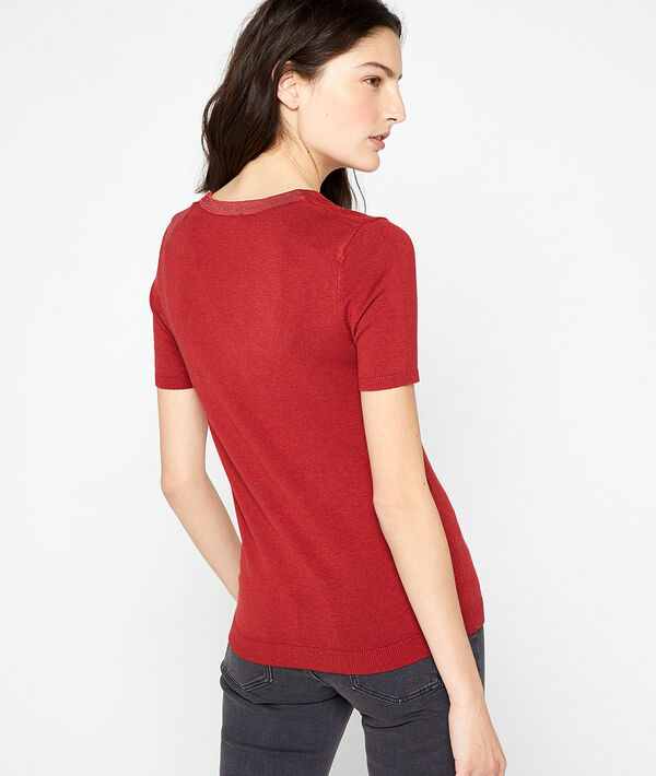 Pull manches courtes en maille fine Pull manches courtes en maille fine