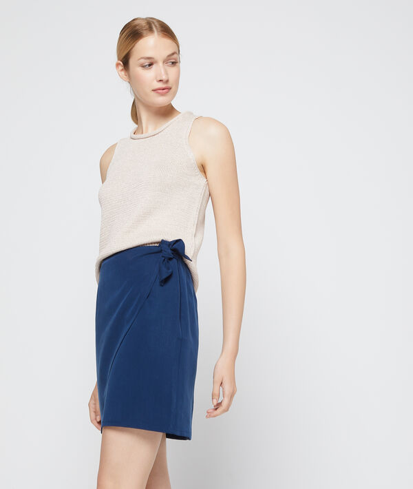 Jupe portefeuille en tencel® Jupe portefeuille en tencel®