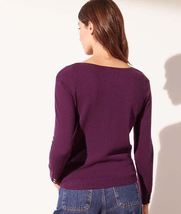 Pull col bateau en cachemire Pull col bateau en cachemire