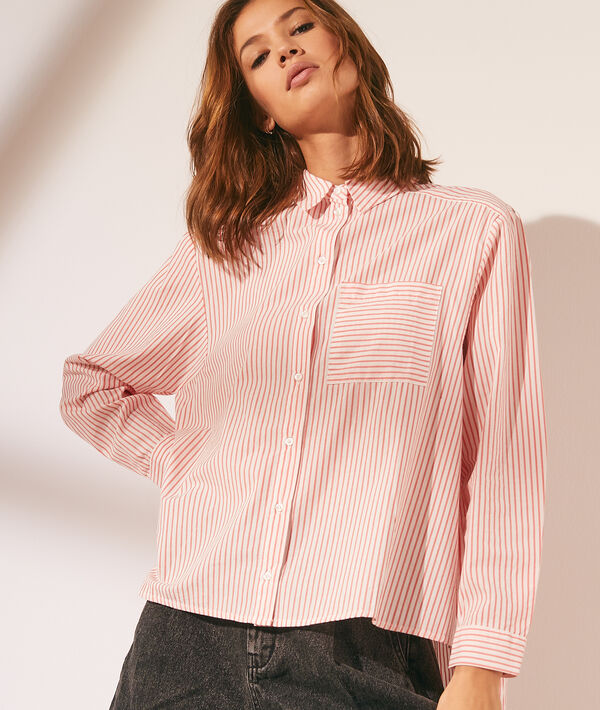 Chemise rayée avec poche Chemise rayée avec poche