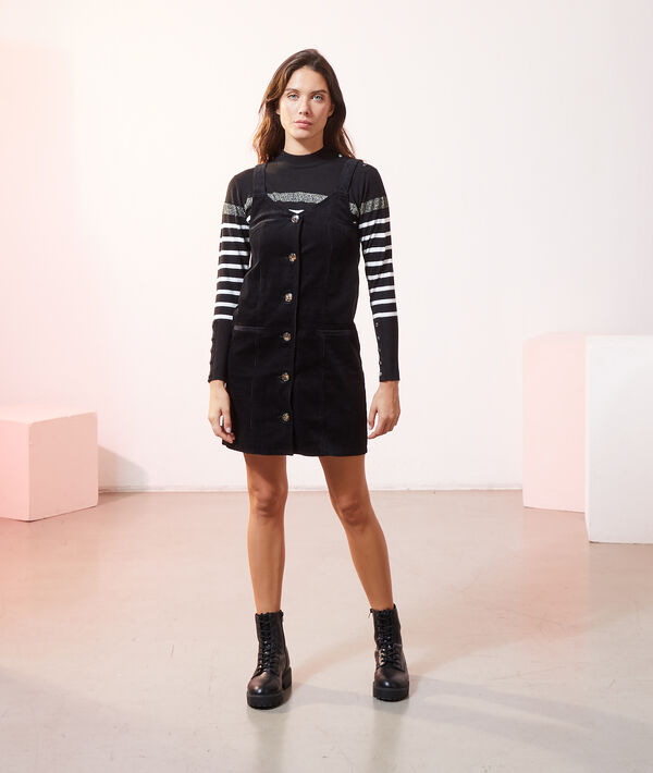 Robe salopette en velours Robe salopette en velours