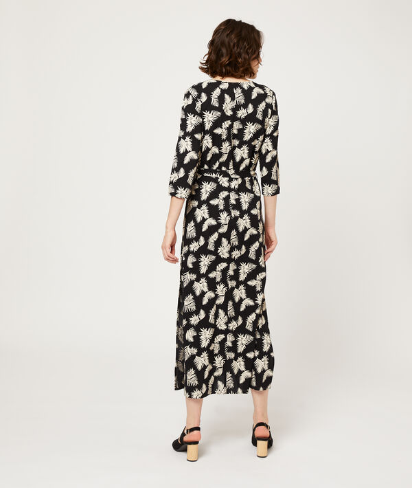 Robe longue imprimé feuillage Robe longue imprimé feuillage