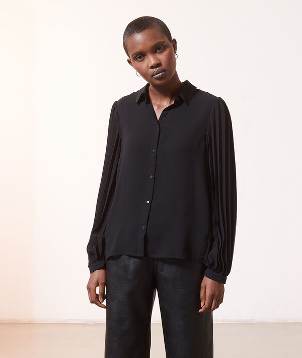 Chemise à volage plissé Chemise à volage plissé