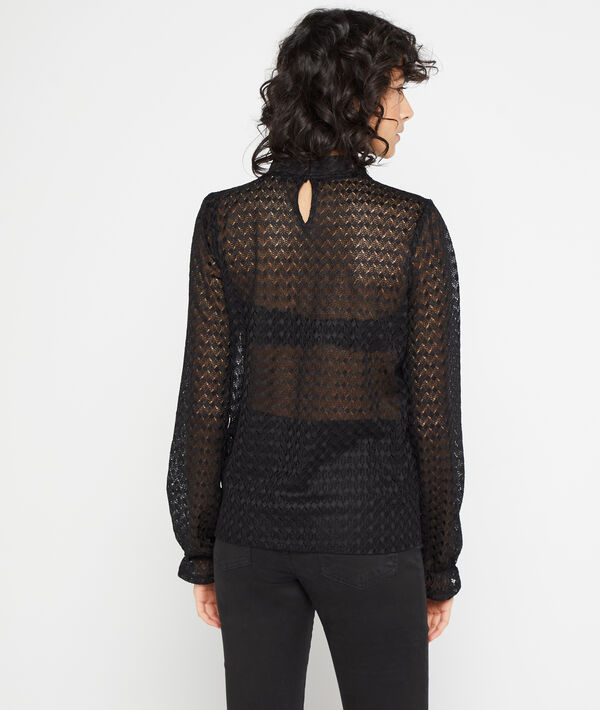 Top effet transparent en guipure Top effet transparent en guipure