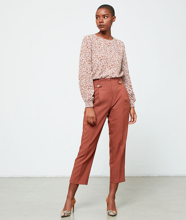 Blouse manches longues savane.