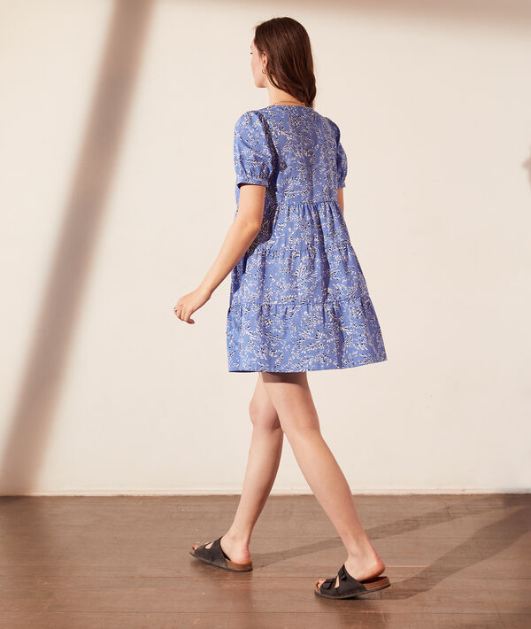 Robe chemise évasée imprimé fleuri Robe chemise évasée imprimé fleuri