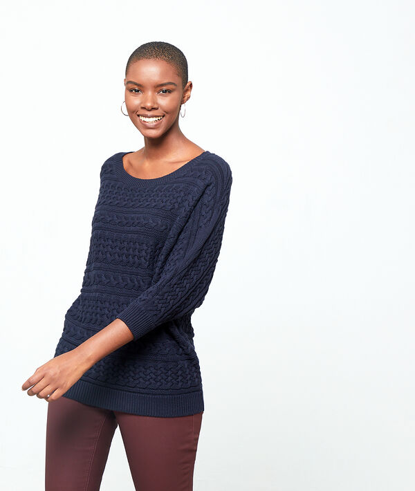 Pull en maille torsadée Pull en maille torsadée