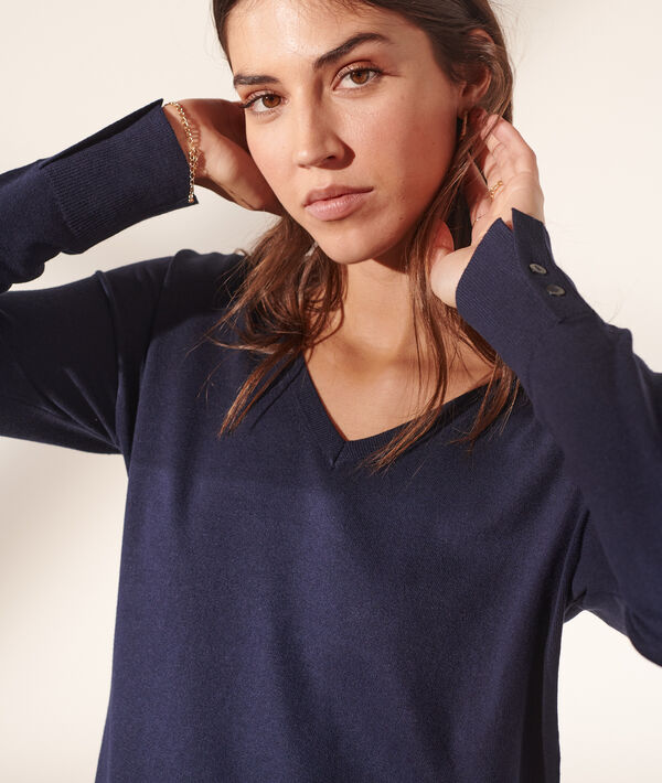 Pull col v en maille fine Pull col v en maille fine
