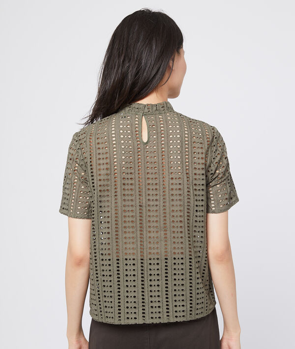 Blouse ajourée en guipure Blouse ajourée en guipure