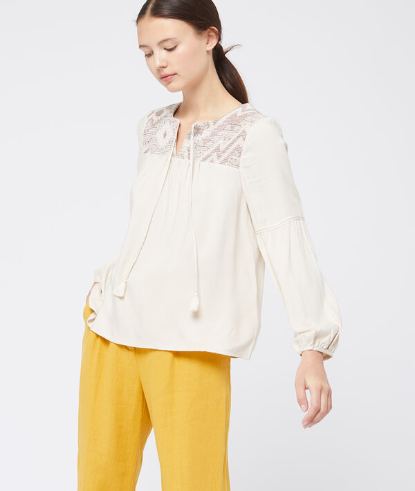 Blouse à pompons Blouse à pompons