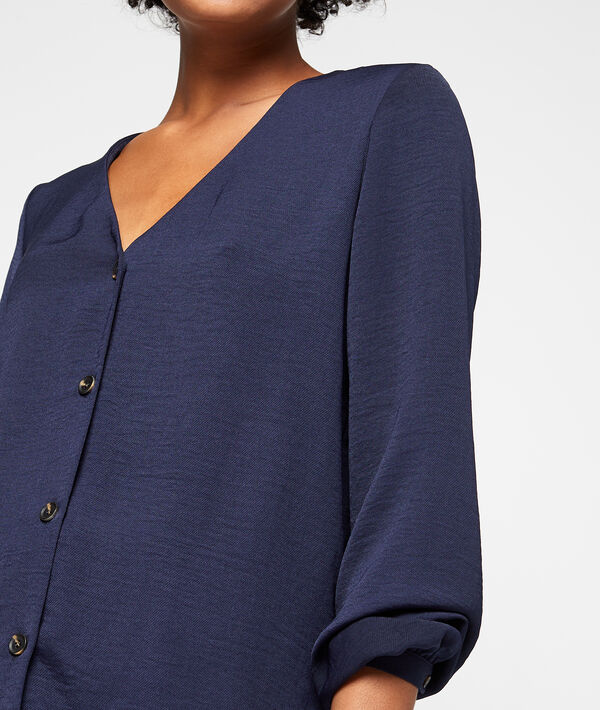 Blouse boutonnée à col v Blouse boutonnée à col v