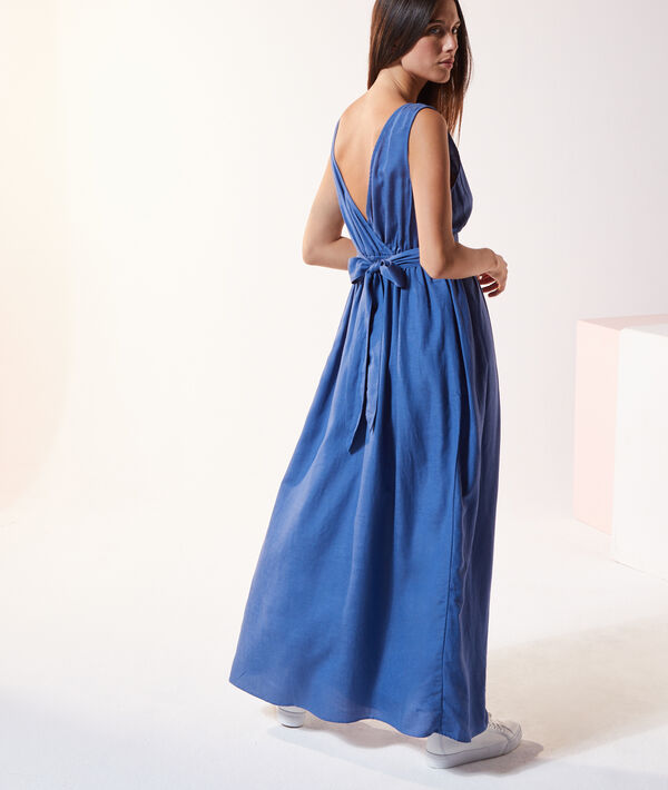Robe longue dos cache-coeur Robe longue dos cache-coeur
