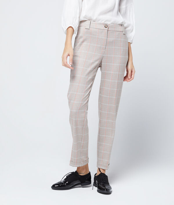 Pantalon cigarette à carreaux Pantalon cigarette à carreaux