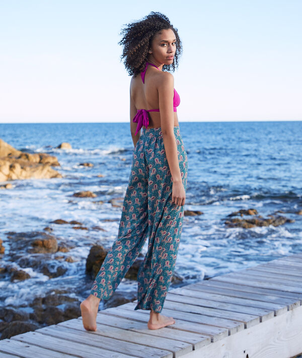 Pantalon large et fluide imprimé Pantalon large et fluide imprimé