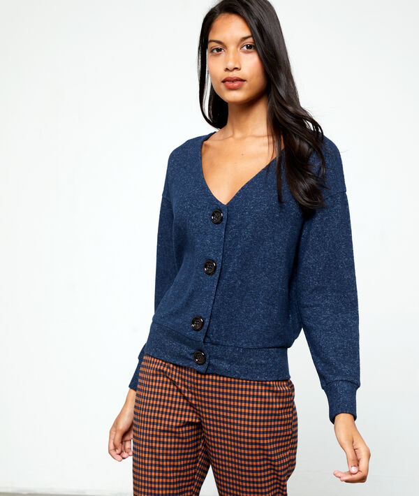 T-shirt cardigan à gros boutons T-shirt cardigan à gros boutons