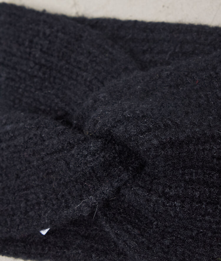 Headband uni noir.