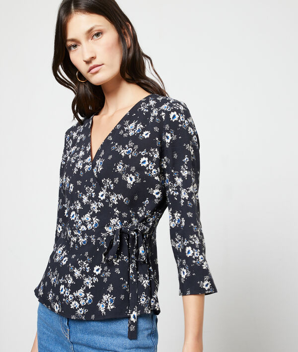 Blouse cache-coeur à nouer Blouse cache-coeur à nouer
