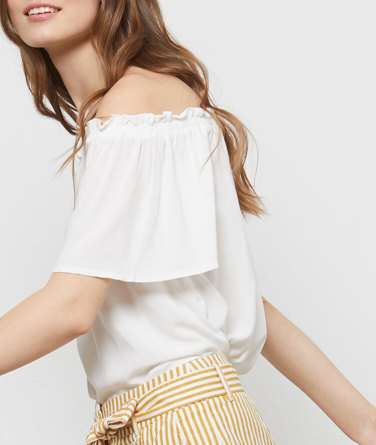 Top bustier ecru.