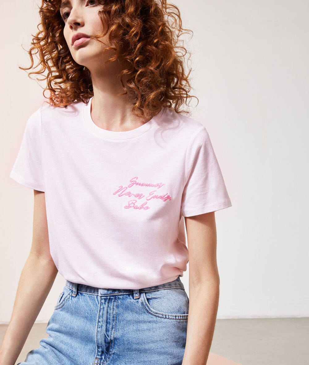 T-shirt "summer never ends babe" nude.
