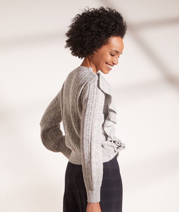 Pull en maille à volants Pull en maille à volants