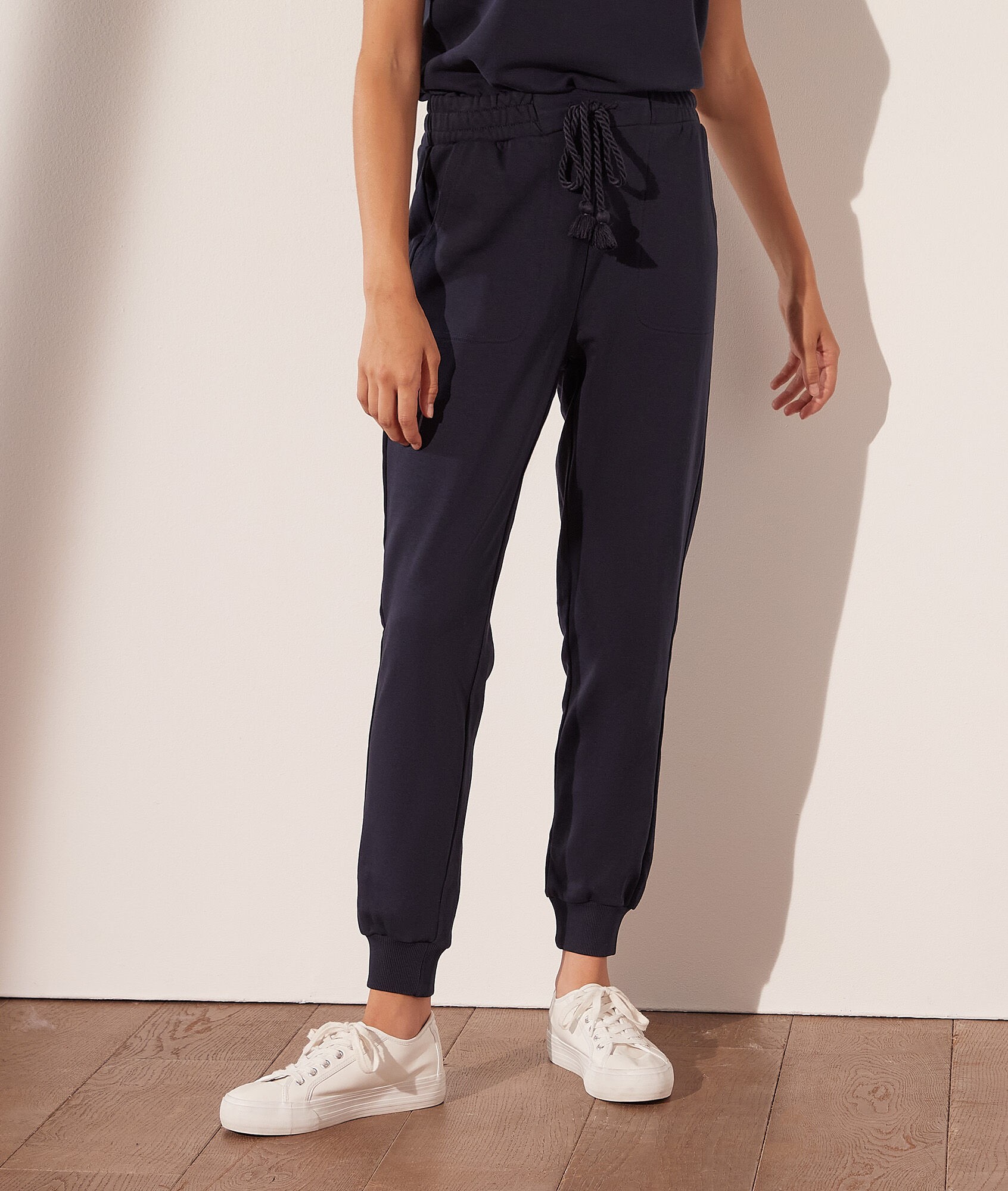 Pantalon jogger - Lazy - XS - Bleu - Femme - Etam