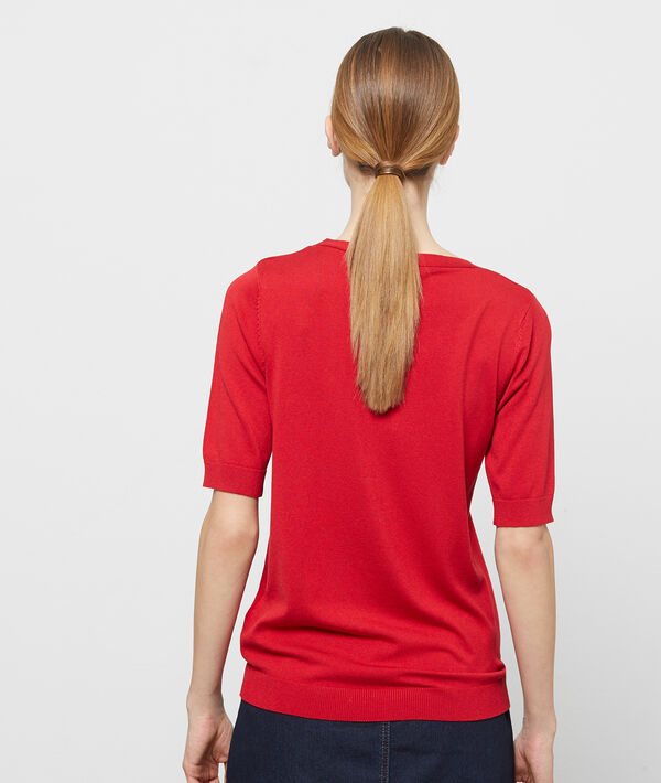 Pull manches courtes col rond Pull manches courtes col rond