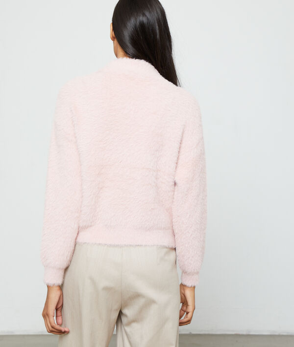 Pull col montant en maille fluffy Pull col montant en maille fluffy
