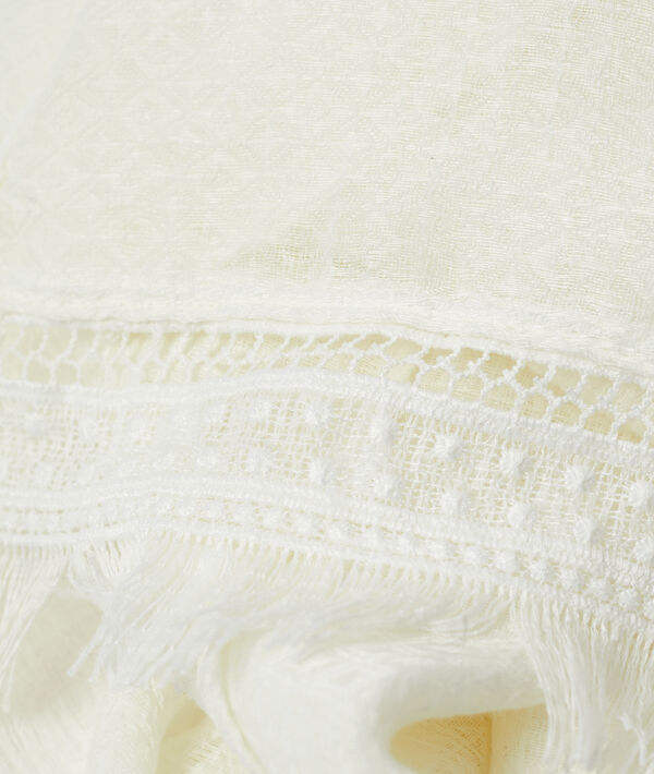 Foulard à motifs et broderies Foulard à motifs et broderies
