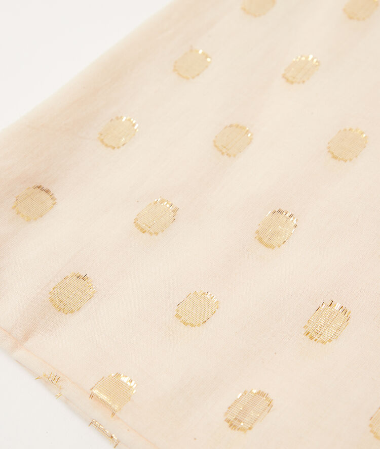 Foulard à pois nude.