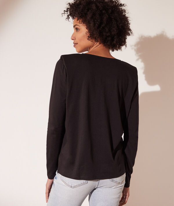 Top manches longues détails en dentelle Top manches longues détails en dentelle