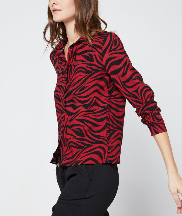 Chemise à imprimé zèbre Chemise à imprimé zèbre