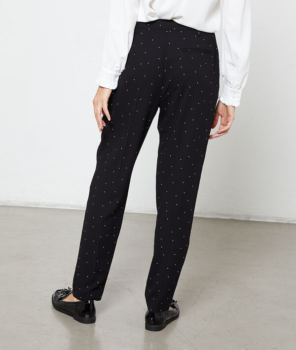 Pantalon carotte à pois Pantalon carotte à pois
