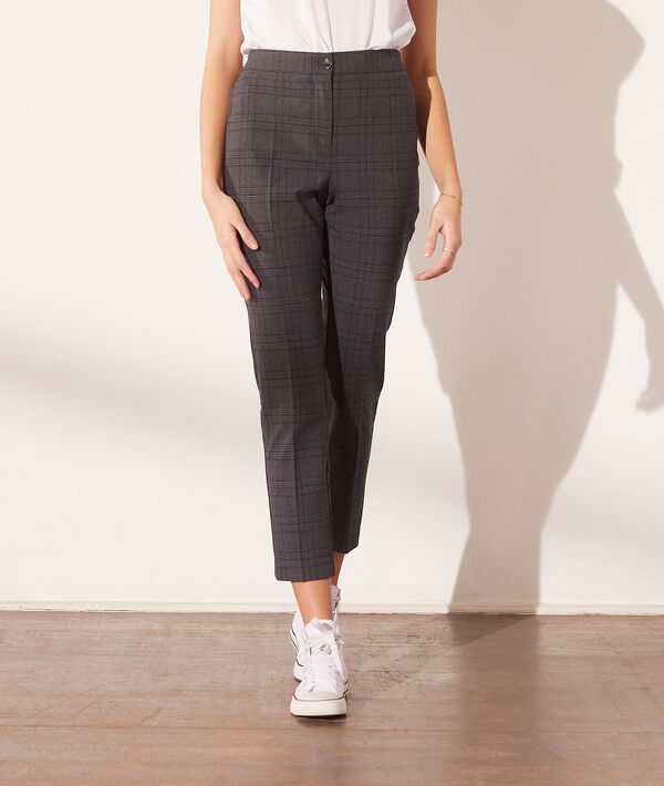 Pantalon cigarette à carreaux Pantalon cigarette à carreaux