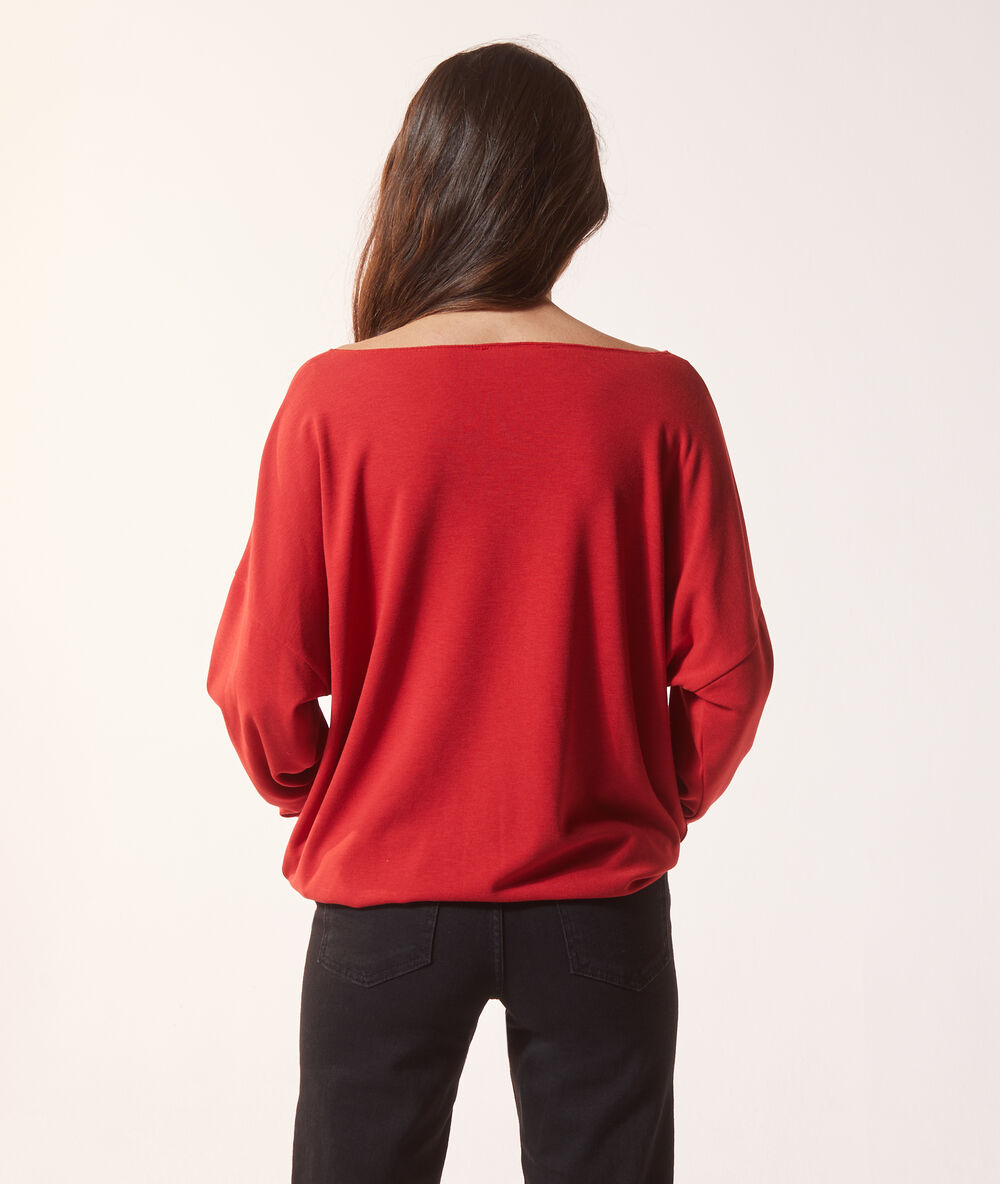 Sweat "cheri" rouge.