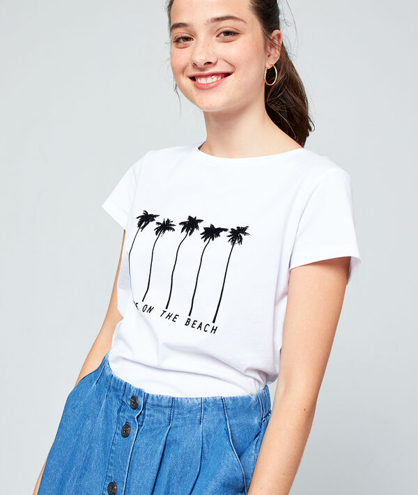 T-shirt "Love on the beach" en coton T-shirt "Love on the beach" en coton