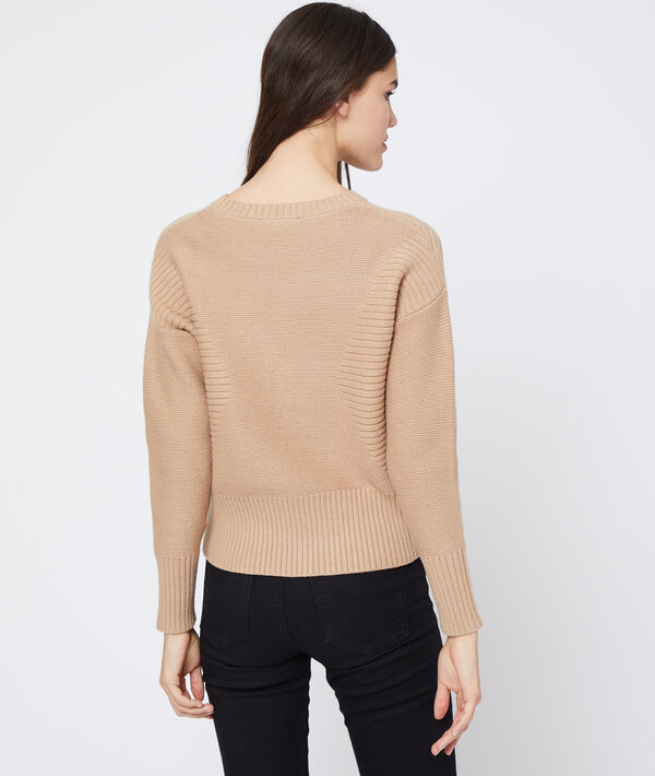 Pull côtelé en grosse maille Pull côtelé en grosse maille
