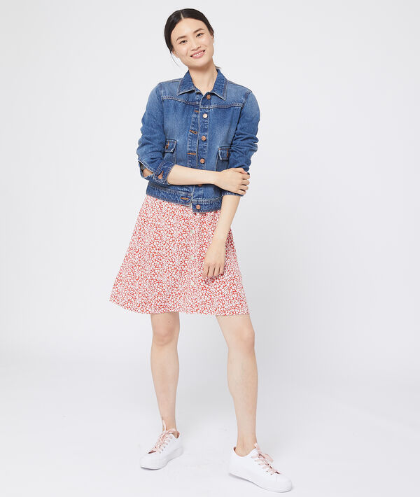 Veste en jean brut.