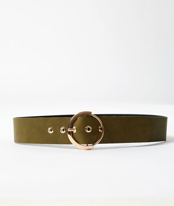 Ceinture large à boucle - PAULINE - 80cm - Vert - Femme - Etam