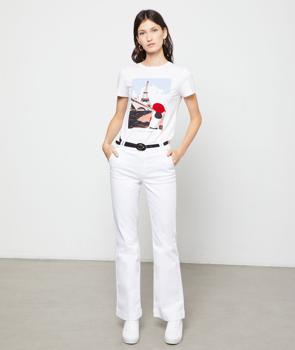 T-shirt "city of love" blanc.