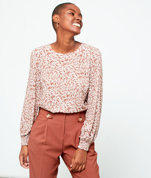 Blouse manches longues savane.